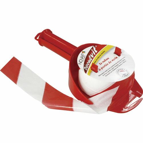 NOVAP ホルダー付き表示テープ SPEED TAPE[[R上]] レッド/ホワイト 50mm×1...