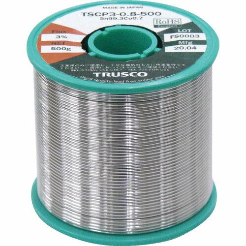 【SALE価格】TRUSCO 低コスト鉛フリーはんだ(やに入り) 500G0.8 ( TSCP3-0...
