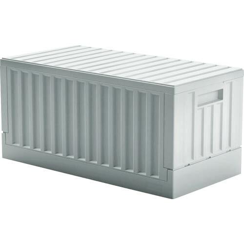 【SALE価格】TRUSCO フタ付折りたたみコンテナー 45L ホワイト ( TCT45-W ) ...