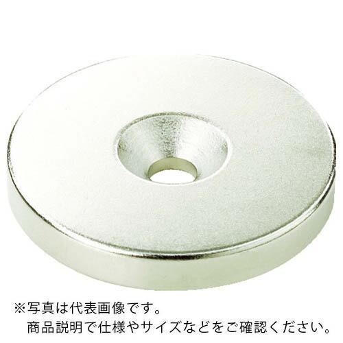 【SALE価格】TRUSCO ネオジム丸形磁石 皿ねじ穴付 外径7MM×5MM M1.6 1個入 (...