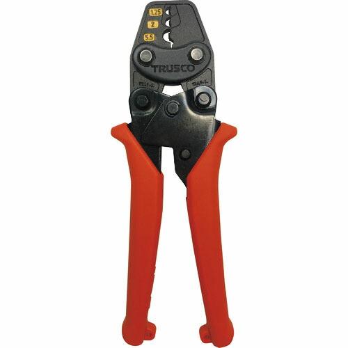 【SALE価格】TRUSCO ミニ圧着工具(裸圧着端子・裸スリーブ用)1.25・2・5.5 ( TC...