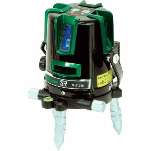 【SALE価格】MYZOX リアルグリーンレーザー墨出器 受光器三脚セット&lt;G-210SR&gt; ( 2...
