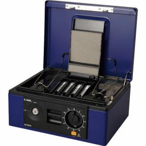 【SALE価格】カール 手提げ金庫 キャッシュボックス  ブルー B5サイズ ( CB-8670 )｜orangetool