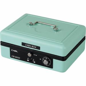 【SALE価格】カール 手提げ金庫 キャッシュボックス  ライトグリーン A6サイズ ( CB-8250-U )｜orangetool