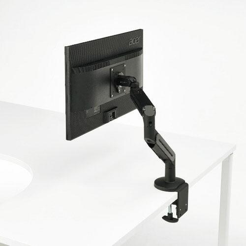 ウチダ ディスプレイ金具 モニターアームEG 下締めクランプ1A BK ( 51951010 )
