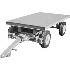 ダンディ 産業用単輌トレーラー 4輪ナックル式前後両牽引型(同一軌跡内輪差無し) 5000kg  ( TD050D-KC4-S ) 花岡車輛(株) (メーカー取寄)｜orangetool