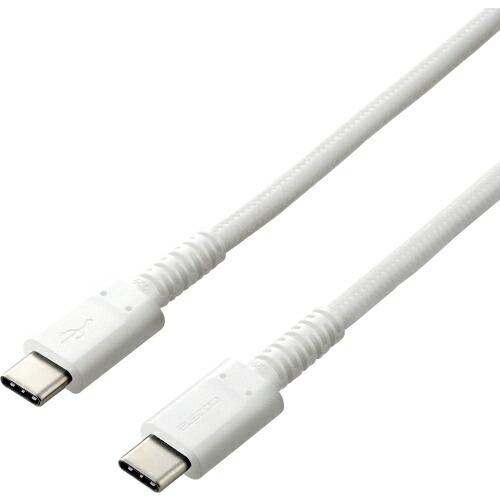 ELECOM USBケーブル USB(C-C) 高耐久 PD対応 認証品 0.3m ホワイト ( M...