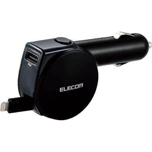 ELECOM 4.8A 巻取りDC充電器 Lightning ( MPA-CCL04BK )