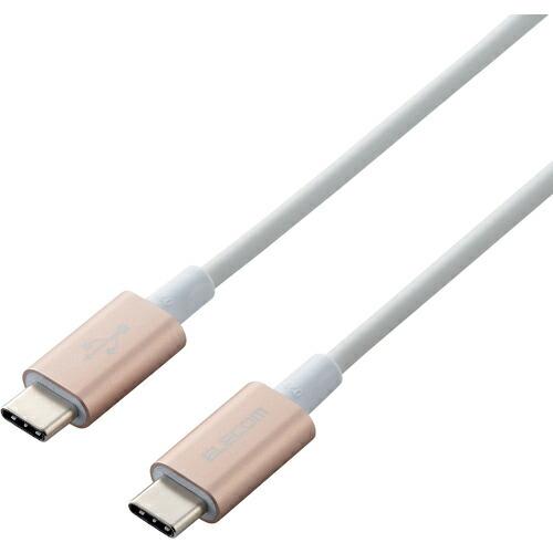 ELECOM USBケーブル USB(C-C) 準高耐久 PD対応 認証品 1.0m ゴールド ( ...