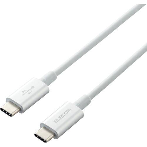 ELECOM USBケーブル USB(C-C) 準高耐久 PD対応 認証品 2.0m シルバー ( ...