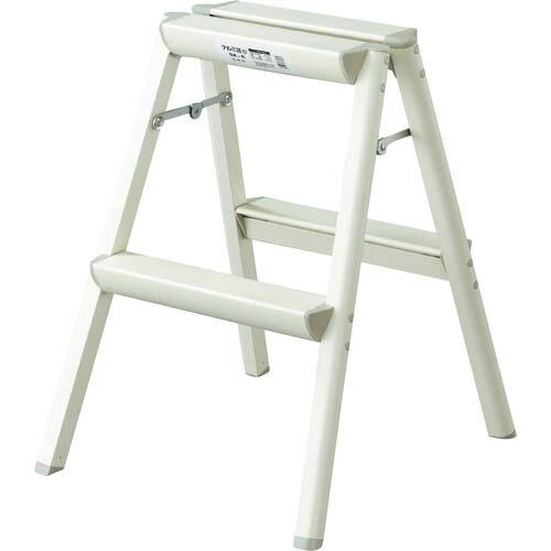 ハセガワ アルミ踏台 SE型 2段 ホワイト ( SE-6A(WH) ) 長谷川工業(株)