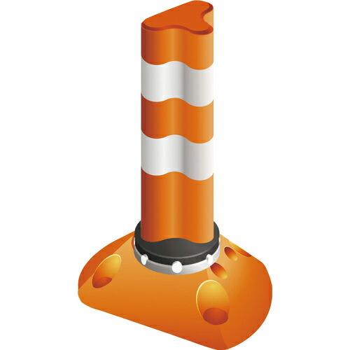 グリーンクロス ポストフレックス スリムベースLEDタイプ PF-SL400 オレンジ ( 6300...