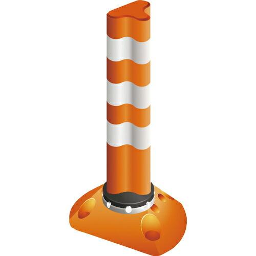 グリーンクロス ポストフレックス スリムベースLEDタイプ PF-SL650 オレンジ ( 6300...