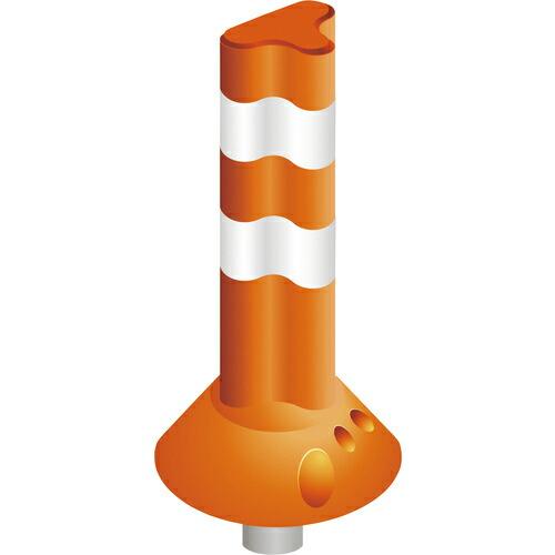 グリーンクロス ポストフレックス 一本脚タイプ PF-Q400 オレンジ ( 6300003978 ...