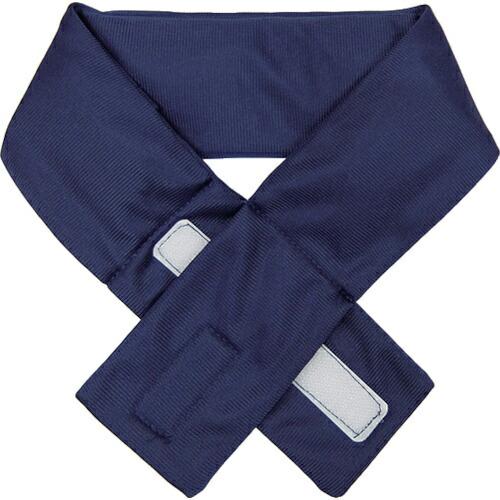 緑十字 熱中症予防対策商品 涼感ネッククーラー(保冷剤付き) ネイビー 65×600mm ( 375...