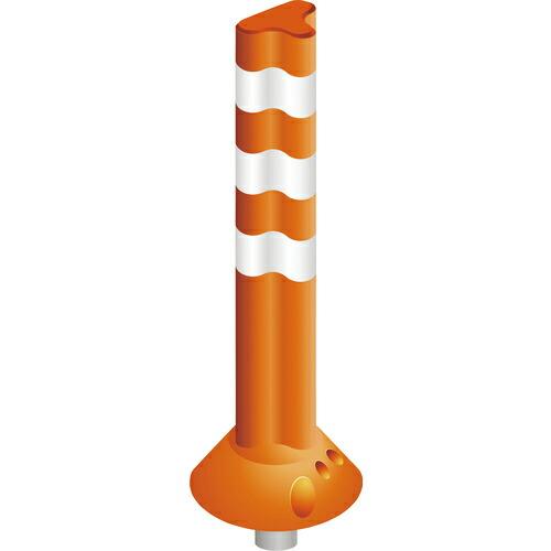 グリーンクロス ポストフレックス 一本脚タイプ PF-Q800 オレンジ ( 6300003980 ...