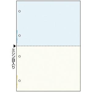 HISAGO FSC(R)認証 マルチプリンタ帳票 A4 カラー 2面 4穴 ( FSC2011W ) ヒサゴ(株) (メーカー取寄)｜orangetool