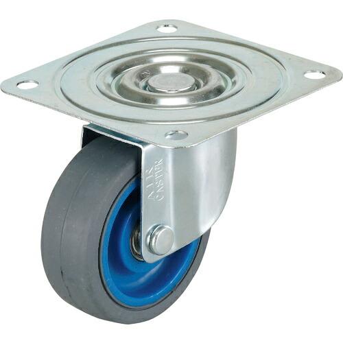 ワコーパレット エアーキャスター(自在車) 75mm ゴム車 ( ALG-75-NRB/E ) (2...