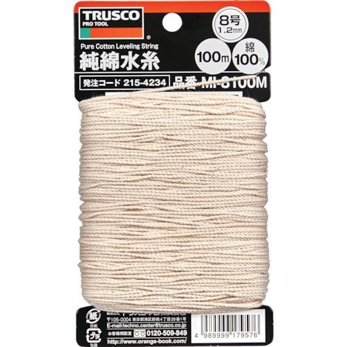 TRUSCO 純綿水糸 線径1.2mm 100m巻 ( MI-8100M ) トラスコ中山(株)