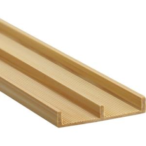 光 簡易内窓用フレーム&レール 下レール木目5×30.5×915mm  ( PTL4013 ) (株)光｜orangetool