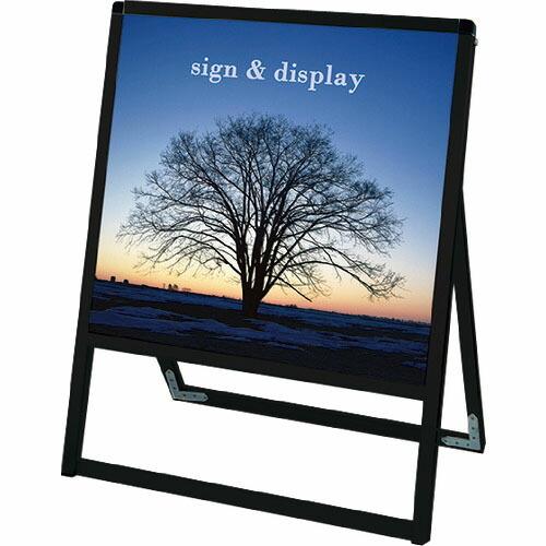 TOKISEI ブラックバリウススタンド看板 アルミ複合板タイプ 600×600片面  ( BVAS...