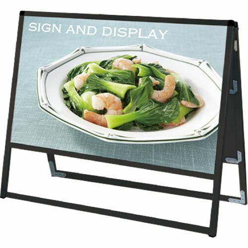 TOKISEI ブラックバリウススタンド看板 アルミ複合板タイプ 900×450両面  ( BVAS...