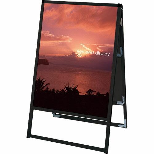 TOKISEI ブラックバリウススタンド看板 アルミ複合板タイプ 600×900両面  ( BVAS...