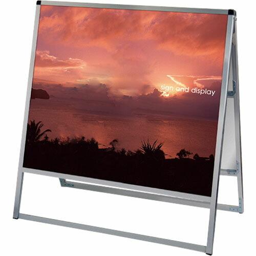 TOKISEI バリウススタンド看板 アルミ複合板タイプ 900×900両面  ( VASKAP90...