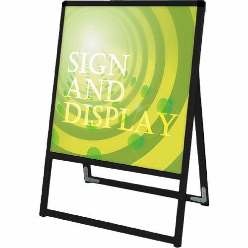 TOKISEI ブラックバリウススタンド看板 アルミ複合板タイプ 450×450片面  ( BVAS...