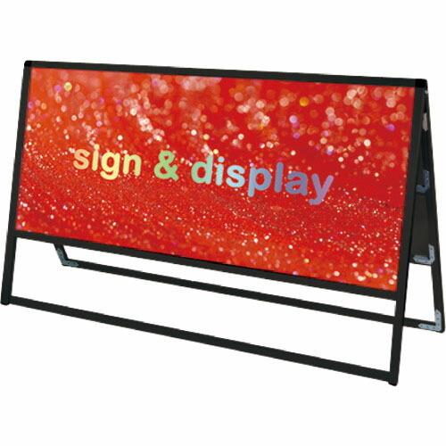 TOKISEI ブラックバリウススタンド看板 アルミ複合板タイプ 1200×600両面  ( BVA...