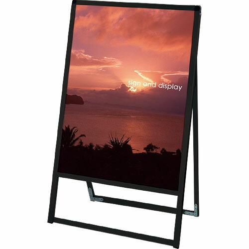 TOKISEI ブラックバリウススタンド看板 アルミ複合板タイプ 600×900片面  ( BVAS...