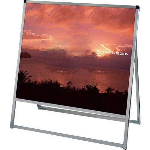 TOKISEI バリウススタンド看板 アルミ複合板タイプ 900×900片面  ( VASKAP90...