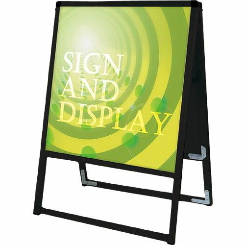 TOKISEI ブラックバリウススタンド看板 アルミ複合板タイプ 450×450両面  ( BVAS...