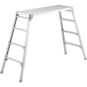 ハセガワ 脚部伸縮式アルミ足場台 101~124cm 天板幅広タイプ ( DRSW-1200C ) 長谷川工業(株)｜orangetool