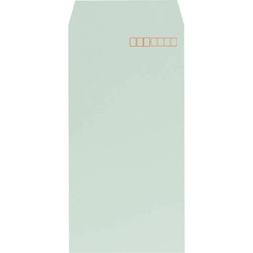 キングコーポ 長形3号80g プライバシー保護封筒 Hiソフトカラーグリーン スミ貼1000枚X1箱...