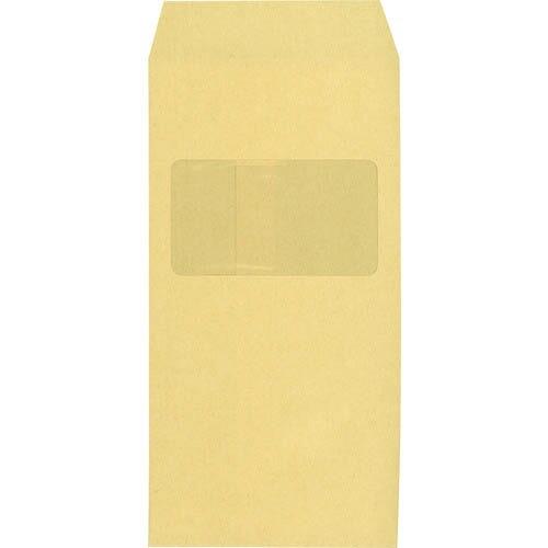 キングコーポ 洋形6号タテ型 窓明封筒 No.1 枠ナシクラフト70g 1000枚X1箱 ( 120...