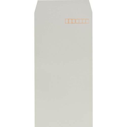 キングコーポ 長形3号80g プライバシー保護封筒 Hiソフトカラーグレー スミ貼1000枚X1箱 ...