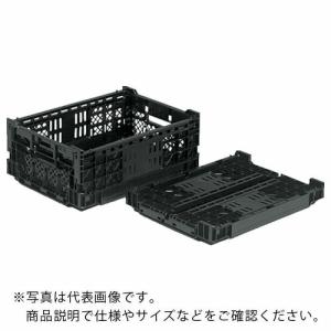 サンコー 折りたたみコンテナー 557140 オリコンEP15A-3黒  ( SKO-EP15A-3-BK )｜orangetool