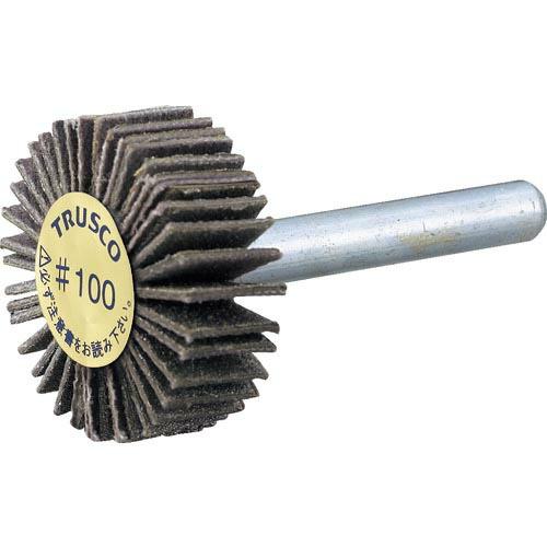 【SALE価格】TRUSCO ダイヤ軸付フラップホイール オールダイヤ Φ10X軸径3 100# (...