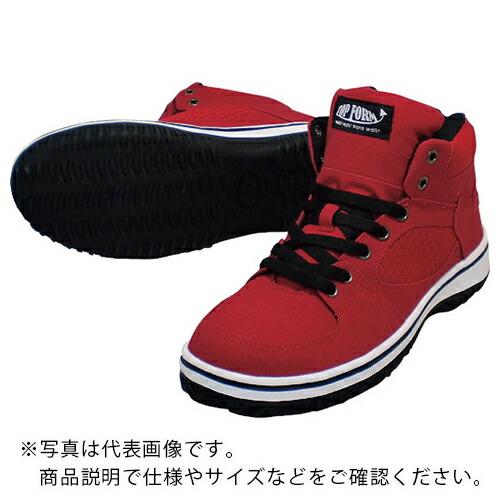 喜多 ハイカットセーフティスニーカー MG5590 レッド 26.5 ( MG5590-RED-26...