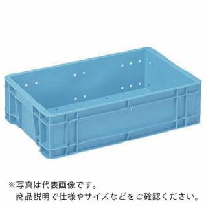 サンコー 水産業界向けスタッキングコンテナー 203401 トロ函B-3(水抜き孔有) 青 ( 203401BL00 B )｜orangetool