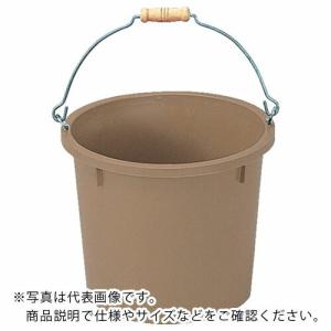 サンコー タフゴムバケツ(金具持手) 401407 ブラウン  ( SK-401407-01-BR )｜orangetool