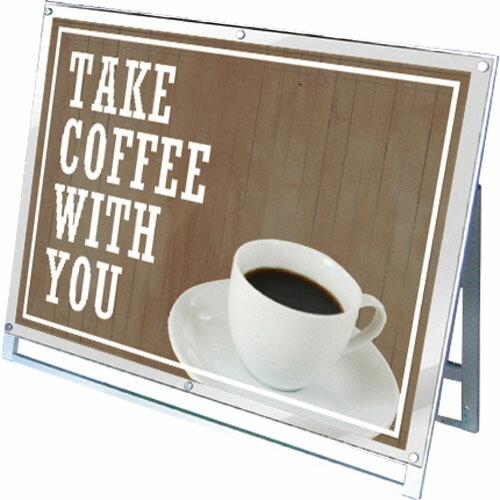 TOKISEI ポスター用スタンド看板マグネジ A0横ロウ片面ホワイト  ( PSSKMNA0YLK...