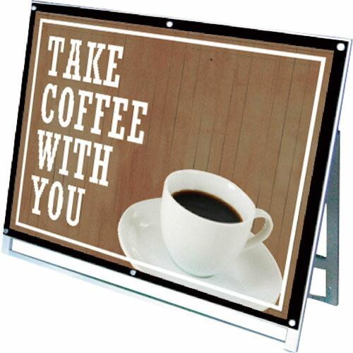 TOKISEI ポスター用スタンド看板マグネジ A0横ロウ片面ブラック  ( PSSKMNA0YLK...