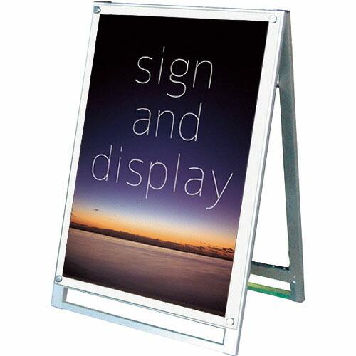 TOKISEI ポスター用スタンド看板マグネジ A1ロウ両面ホワイト  ( PSSKMNA1LRW ...