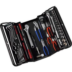 【SALE価格】スーパー 整備工具 プロ用両開き工具セット(3段式) デラックスタイプ 53点セット ( S5000DS ) (株)スーパーツール｜orangetool