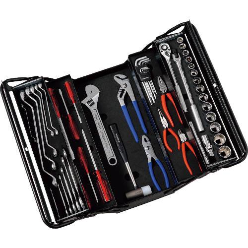 【SALE価格】スーパー 整備工具 プロ用両開き工具セット(3段式) デラックスタイプ 53点セット...