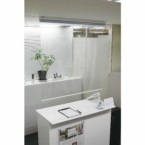 立川ピン 透明ロールスクリーン(プルコード操作) ( 20RSP-CL-60180 ) (メーカー取...