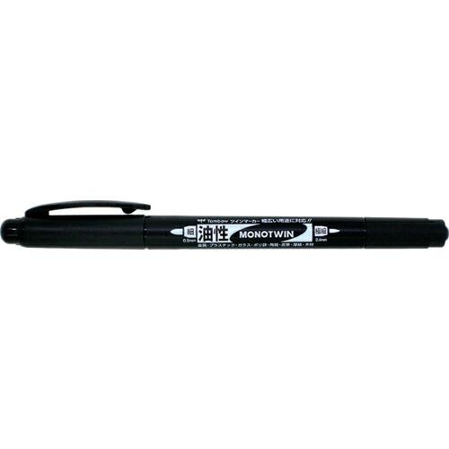 Tombow 油性マーキングペン モノツイン極細E 黒 ( OS-TME33 ) (株)トンボ鉛筆