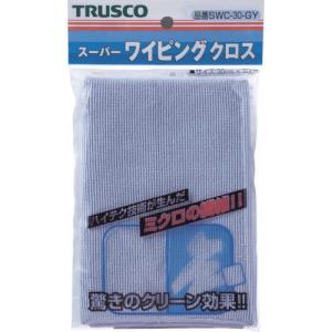 TRUSCO スーパーワイピングクロス 300mmX300mm グレー ( SWC-30 GY(グレー)(300X300MM) )｜orangetool